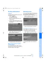 Preview for 169 page of BMW 2007 M5 Owner'S Manual