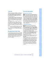 Preview for 7 page of BMW 2007 X5 3.0d Owner'S Handbook Manual