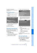 Preview for 179 page of BMW 2007 X5 3.0d Owner'S Handbook Manual