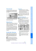 Preview for 237 page of BMW 2007 X5 3.0d Owner'S Handbook Manual