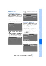 Preview for 207 page of BMW 2008 M3 Owner'S Manual