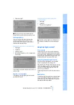 Предварительный просмотр 95 страницы BMW 2009 3 Series Owner'S Manual
