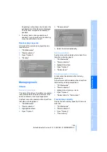 Предварительный просмотр 167 страницы BMW 2009 3 Series Owner'S Manual