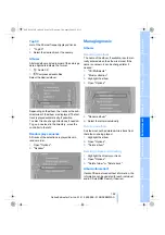 Preview for 165 page of BMW 2009 M3 Owner'S Manual