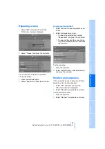 Предварительный просмотр 169 страницы BMW 2009 M5 Owner'S Manual