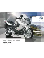 BMW 2013 F800GT Rider'S Manual preview