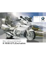 Preview for 1 page of BMW 2013 K 1600GTL Exclusive Rider'S Manual