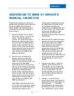 Preview for 5 page of BMW 2014 X1 Owner'S Manual