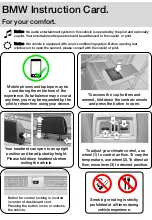 Preview for 2 page of BMW 3 2018 Series Instruction Card