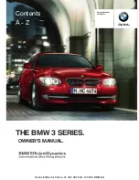 BMW 3 SERIES CONVERTIBLE - CATALOGUE Owner'S Manual preview