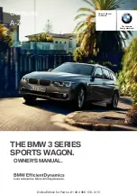 BMW 3 SERIES SPORTS WAGON Owner'S Manual предпросмотр