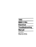 BMW 318ic 1992 Electrical Troubleshooting Manual предпросмотр