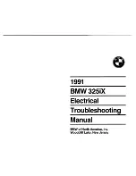 Preview for 15 page of BMW 325i 1991 Electrical Troubleshooting Manual