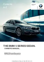 Предварительный просмотр 1 страницы BMW 5 SERIES - CATALOGUE Owner'S Manual