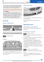 Предварительный просмотр 189 страницы BMW 5 series sedan Owner'S Manual