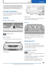 Предварительный просмотр 199 страницы BMW 5 series sedan Owner'S Manual