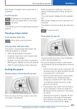 Предварительный просмотр 217 страницы BMW 5 series sedan Owner'S Manual