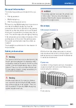 Предварительный просмотр 261 страницы BMW 5 series sedan Owner'S Manual