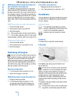 Предварительный просмотр 53 страницы BMW 530I SEDAN Owner'S Manual