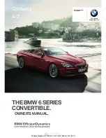 BMW 6 SERIES CONVERTIBLE Owner'S Manual предпросмотр