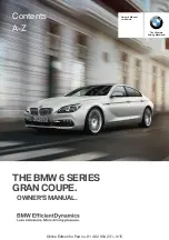 Предварительный просмотр 1 страницы BMW 6 SERIES - Owner'S Manual