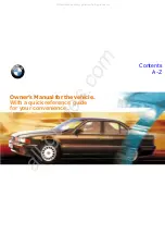 Предварительный просмотр 1 страницы BMW 740i SEDAN Owner'S Manual