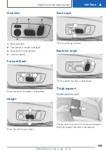 Предварительный просмотр 109 страницы BMW 8 Coupe Series Owner'S Handbook Manual