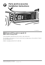 Preview for 1 page of BMW 84 61 0 028 926 Installation Instructions Manual