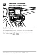 Preview for 1 page of BMW 84 64 0 025 810 Installation Instructions Manual