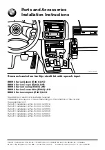 Предварительный просмотр 1 страницы BMW 84 64 0 025 819 Parts And Accessories Installation Instructions