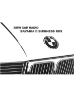 BMW Bavaria C business RDS User Manual предпросмотр