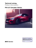 Предварительный просмотр 2 страницы BMW F90 LCI Reference Manual