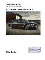 Предварительный просмотр 1 страницы BMW G12 2015 Technical Training Manual