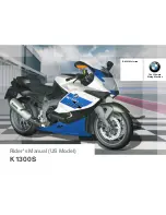 Preview for 1 page of BMW K 1300 S Rider's Rider'S Manual