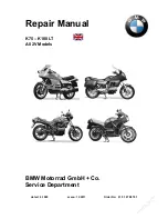 Preview for 1 page of BMW K100 LT Repair Manual