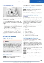 Preview for 231 page of BMW M3 SEDAN Owner'S Manual