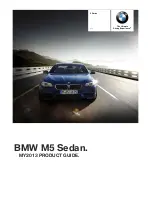 Предварительный просмотр 1 страницы BMW M5 Sedan 2013 Product Manual