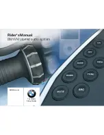 BMW MOTORRAD AUDIO SYSTEM Rider'S Manual preview