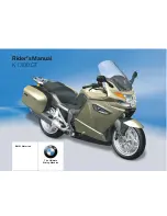 Preview for 1 page of BMW Motorrad K 1300 GT Exclusive Edition Rider'S Manual