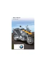 BMW R 1200 GS 2003 Rider'S Manual preview