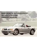 BMW REMOTE KEYLESS ENTRY SECURITY SYSTEM Manual preview