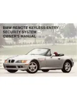 Preview for 1 page of BMW REMOTE KEYLESS ENTRY SECURITY SYSTEM Manual