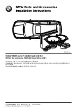 Предварительный просмотр 1 страницы BMW Retrofit kit Sound Module System II Installation Instructions Manual