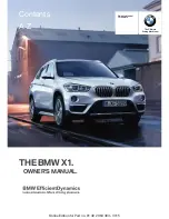 Preview for 1 page of BMW X1 2015 Owner'S Manual