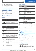 Preview for 47 page of BMW X1 2018 Owner'S Manual