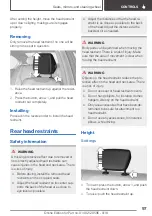 Preview for 97 page of BMW X1 2018 Owner'S Manual