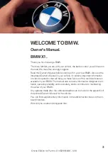 Предварительный просмотр 3 страницы BMW X1 - PRODUCT CATALOGUE Owner'S Manual