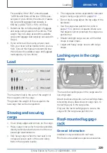 Предварительный просмотр 229 страницы BMW X1 - PRODUCT CATALOGUE Owner'S Manual