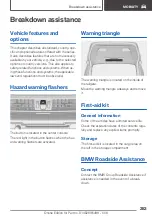 Предварительный просмотр 283 страницы BMW X1 - PRODUCT CATALOGUE Owner'S Manual