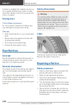 Предварительный просмотр 242 страницы BMW X2 2021 Owner'S Manual